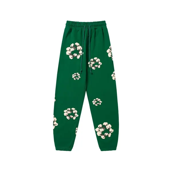 Gucci Cotton Poppy-Print Sweatpants Red - 34