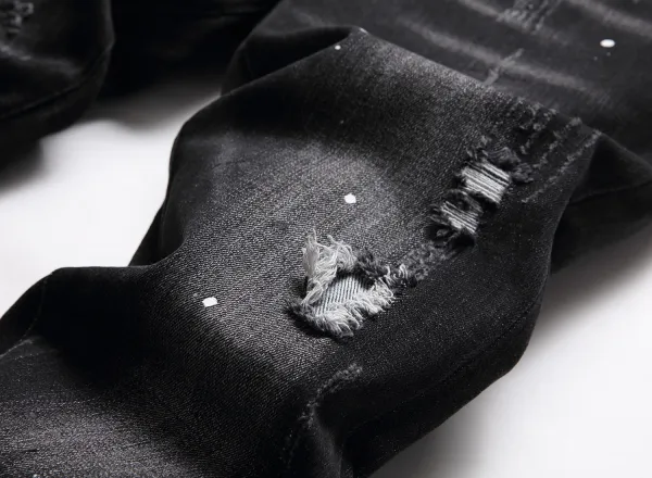 Dsquared2 Distressed Black Paint-Splatter Jeans - 14