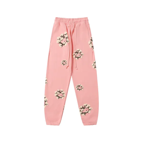 Gucci Cotton Poppy-Print Sweatpants Red - 29