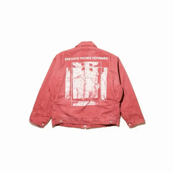 E.R.D. Distressed Red Workwear Jacket - 15