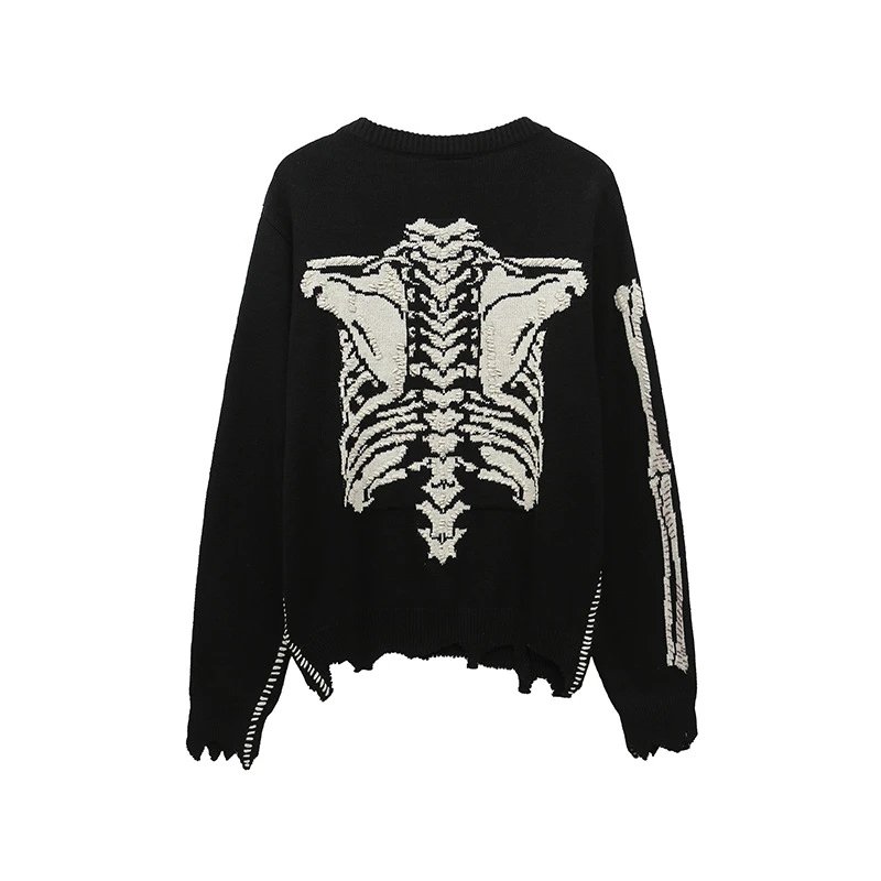 S.M Letter Pattern Knit Crew Neck Sweater photo 5