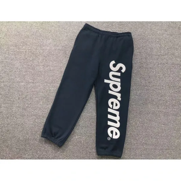 Supreme Box Logo Sweatpants Black - 1