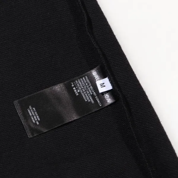 Balenciaga Logo Print Hoodie Black and White - 24