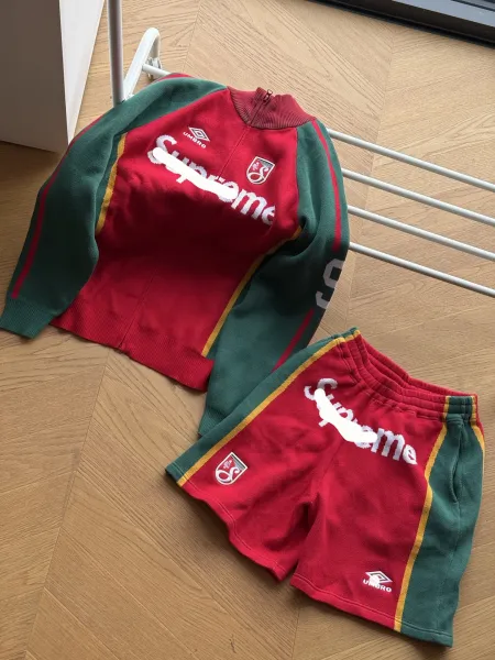 Umbro Retro Football Jersey Sweater Red Green Multicolor - 6