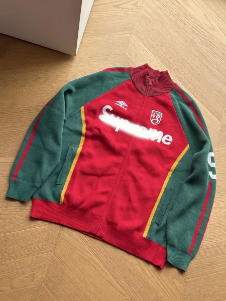 Umbro Retro Football Jersey Sweater Red Green Multicolor - 13