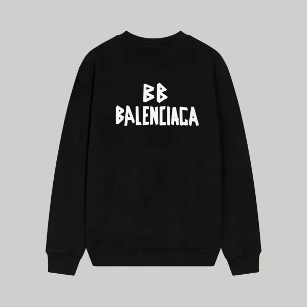 Balenciaga BB Logo Black Hoodie - 1