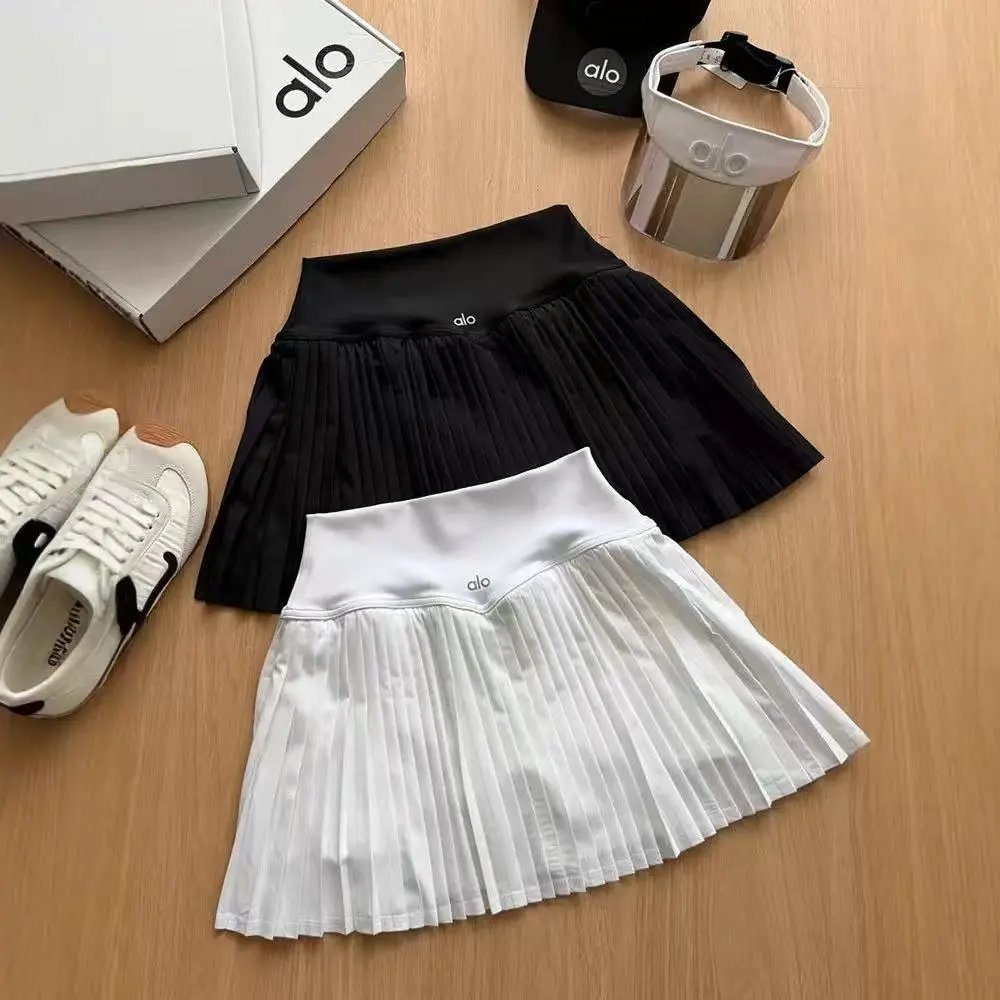 High-Waist Tennis Skirt Running Yoga Shorts