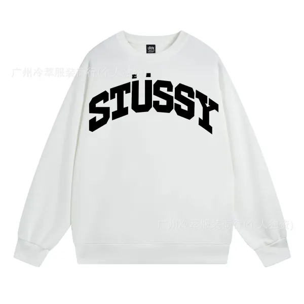 Stüssy Arch Logo White Hoodie - 1