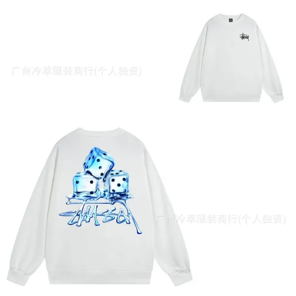 Stüssy Ice Dice Graphic Hoodie White - 1