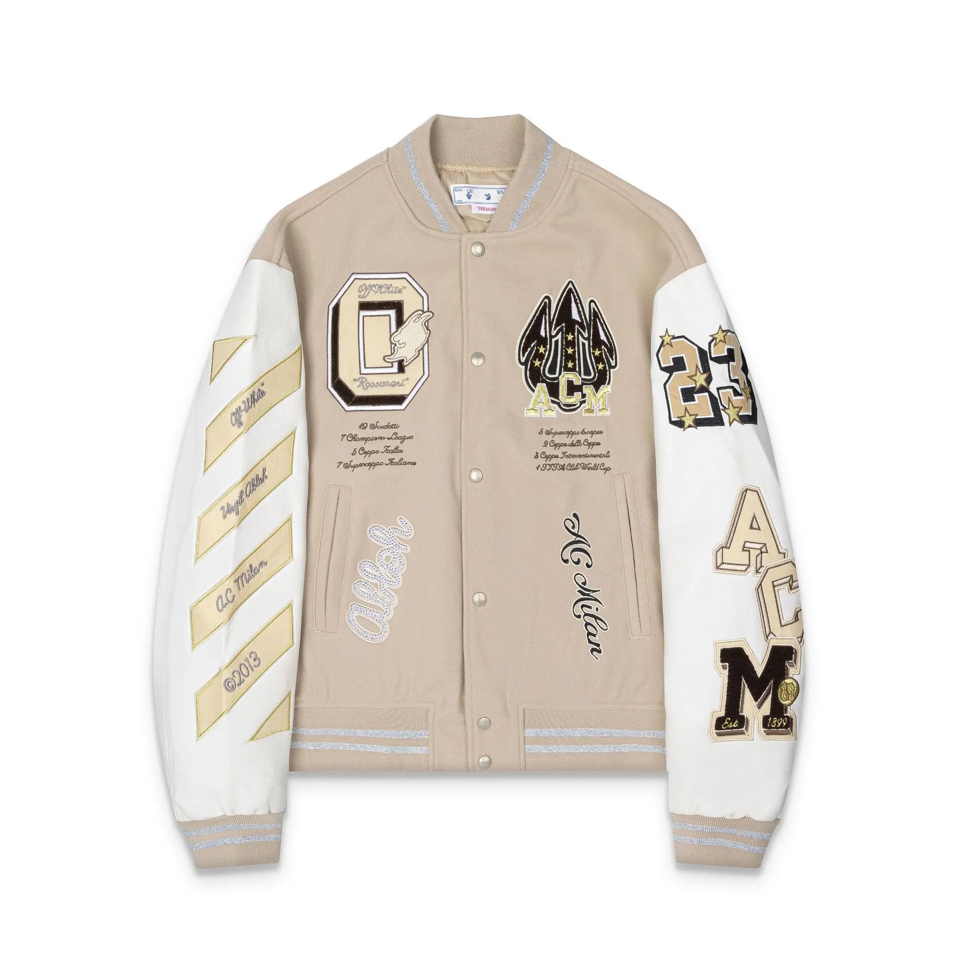 OW Collaboration Label Baseball Jacket