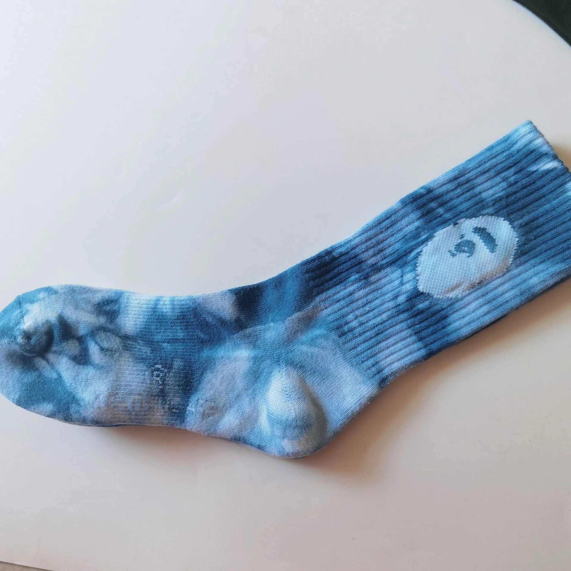 Bape Ape Head Tie-Dye Towel Sole High Socks photo 5
