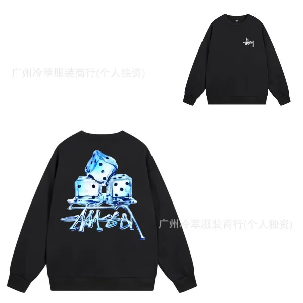 Stüssy Ice Dice Graphic Hoodie Black - 1