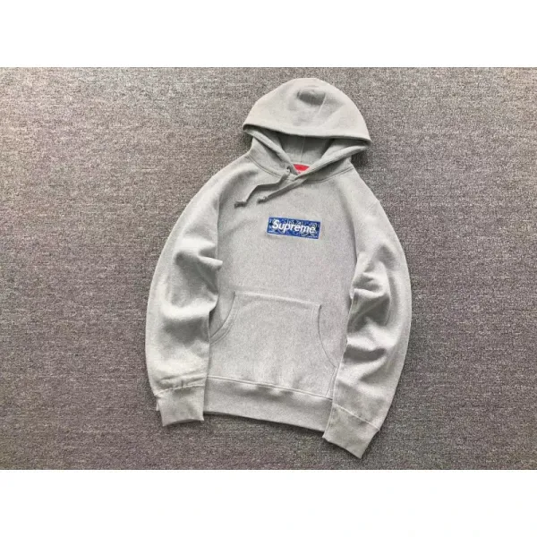 Supreme Box Logo Hoodie Gray - 1