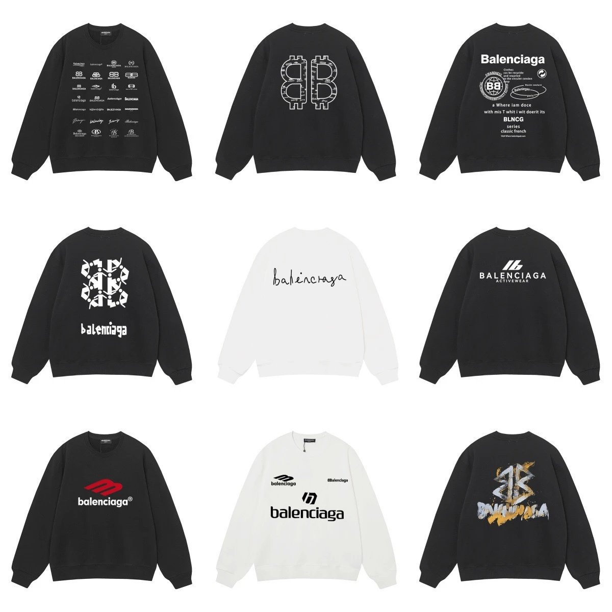 B家户外cityboy纯色印花圆领卫衣外套