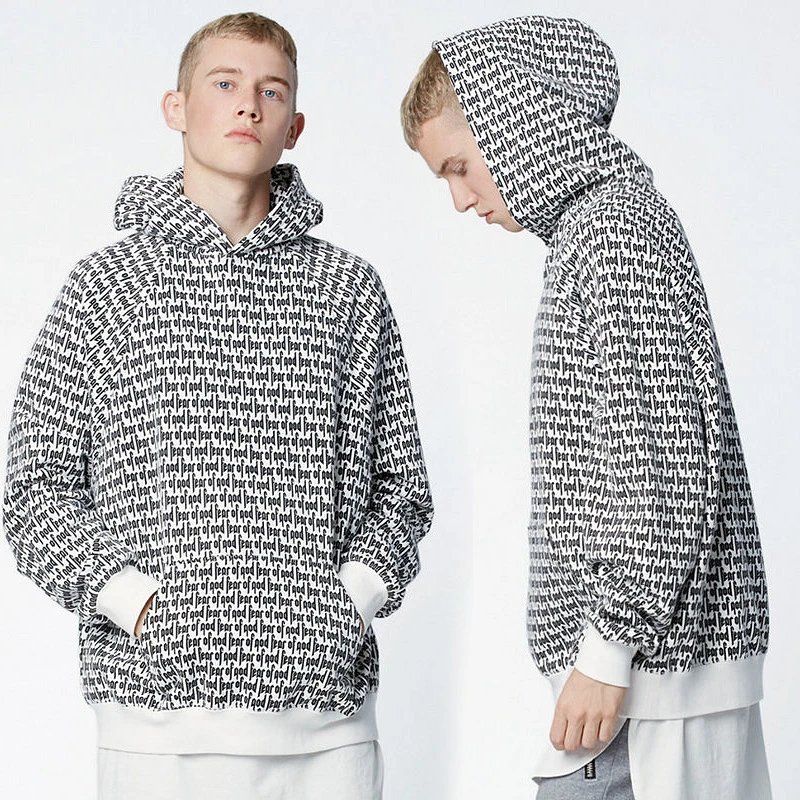 Letter Fleece Hoodie