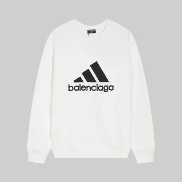 Balenciaga x Adidas Logo Sweatshirt White Hoodie - 1