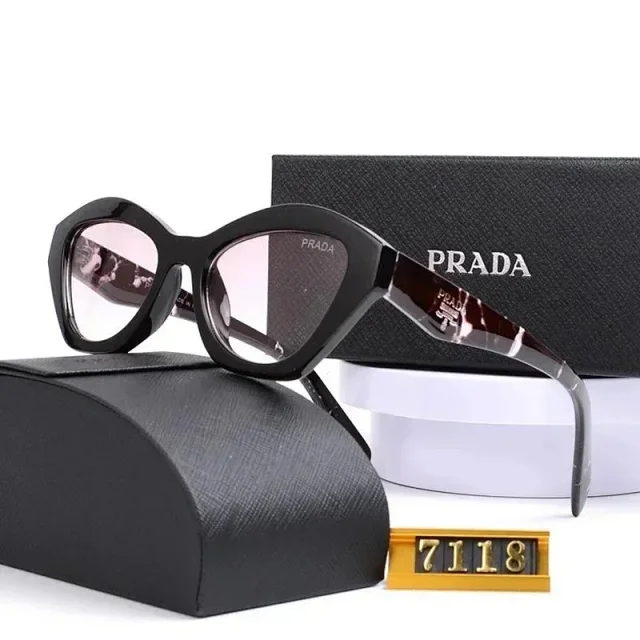 Prada Eyewear Sunglasses with round or geometric metal frames product detail image 24
