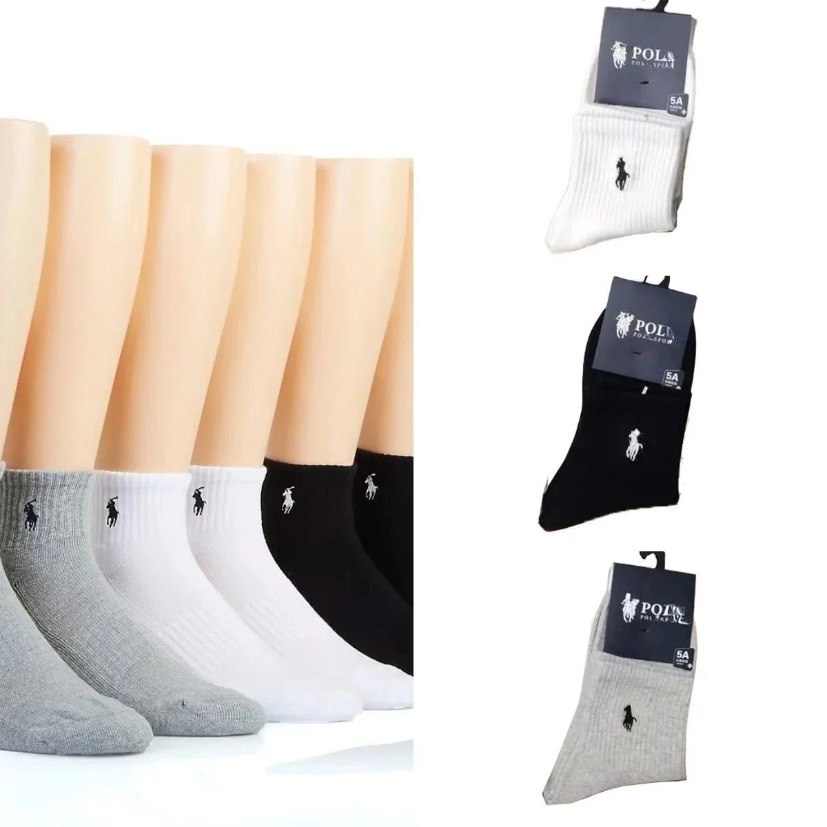 Fashionable, comfortable, breathable, high-quality pony socks 001T