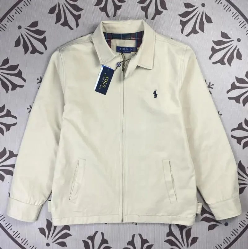 Polo Ralph Lauren Jackets Zip-Front Logo-Embroidered Jacket — DDSTD-JK-0006