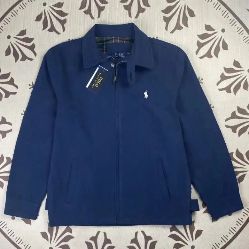 Polo Ralph Lauren Jackets Zip-Front Logo-Embroidered Jacket — DDSTD-JK-0007