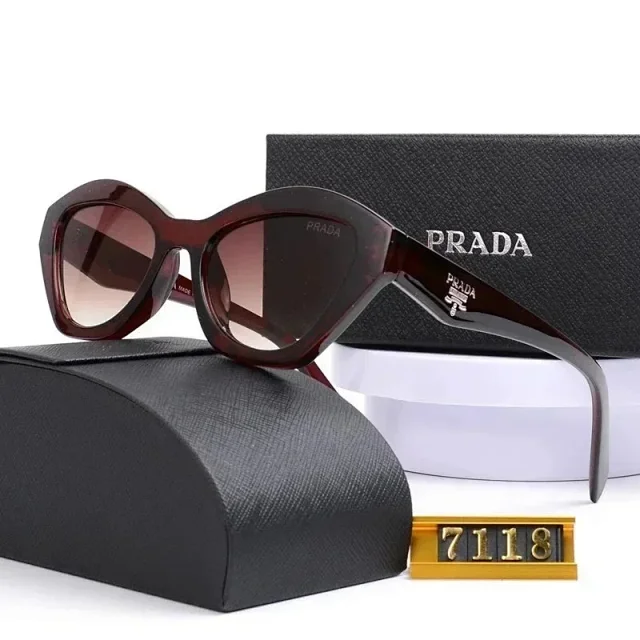 Prada Eyewear Sunglasses with round or geometric metal frames product detail image 20