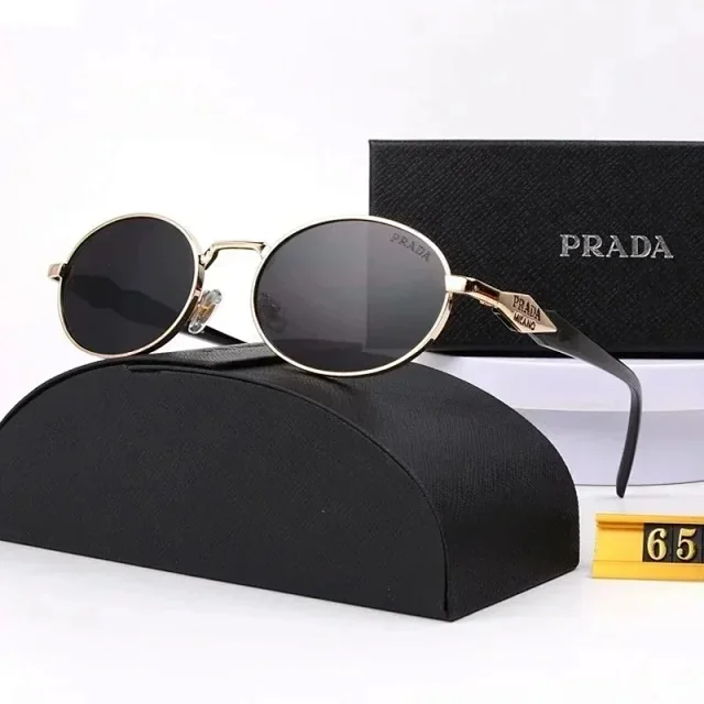 Prada Eyewear Sunglasses with round or geometric metal frames product detail image 5