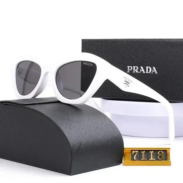 Prada Eyewear Sunglasses with round or geometric metal frames product detail image 23