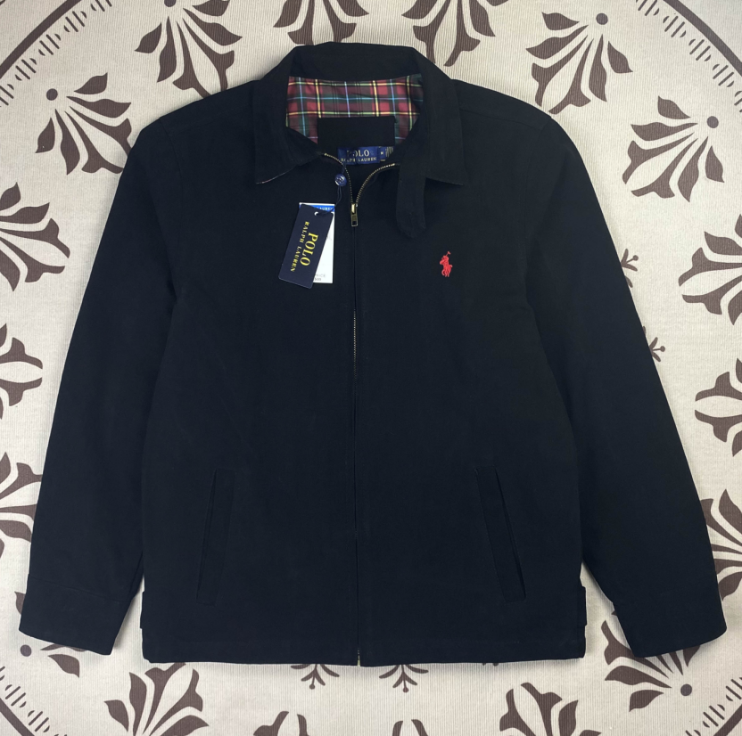 Polo Ralph Lauren Jackets Zip-Front Logo-Embroidered Jacket — DDSTD-JK-0008
