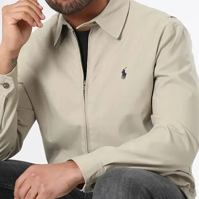 Polo Ralph Lauren Jackets Zip-Front Logo-Embroidered Jacket product detail image 2