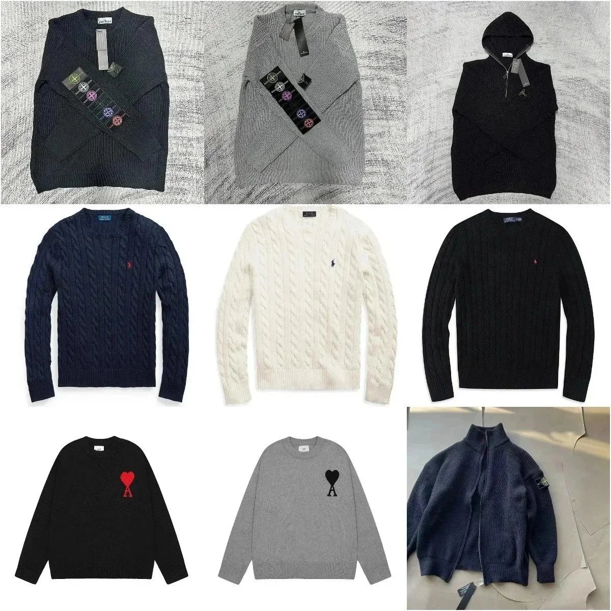Autumn and Winter Fashion Versatile Sweater Knitted Sweater 07HW
