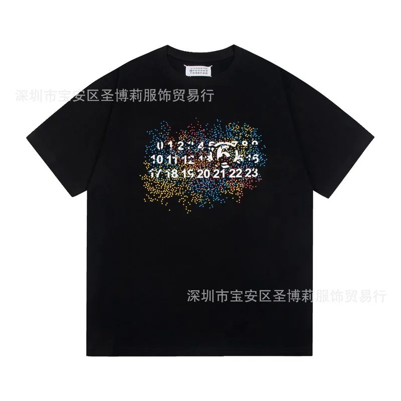 Maison Margiela T-shirt Numeric Logo Multi-color Black