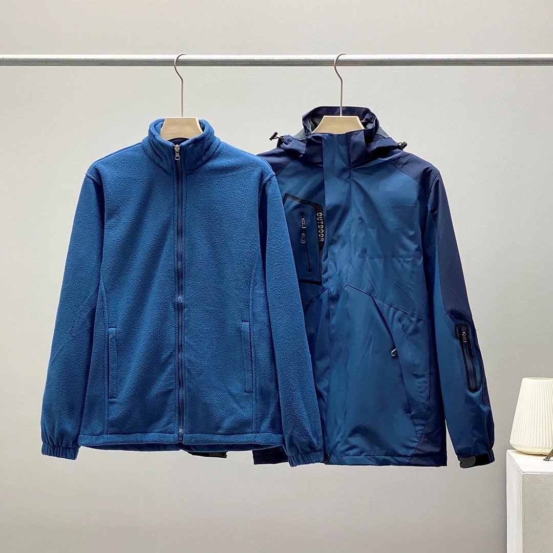 Three-in-One Detachable Waterproof Windproof Jacket