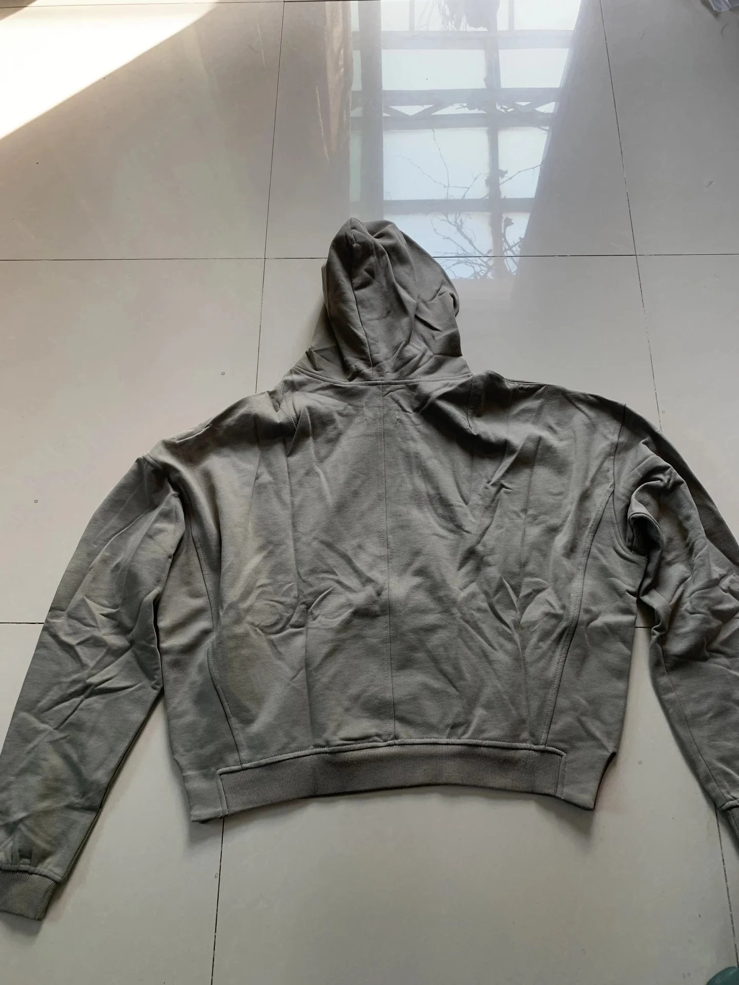 FOG Heavy-Weight Patchwork Split Hem Hoodie