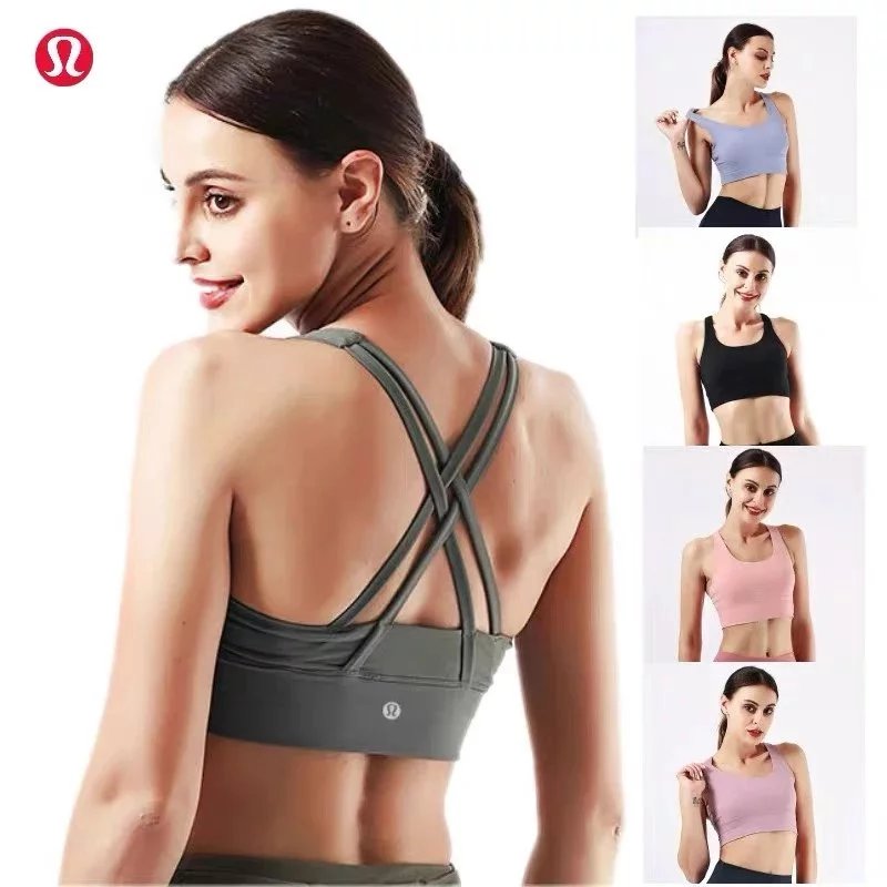 lemon 6-Color Cross-Back Yoga Bra