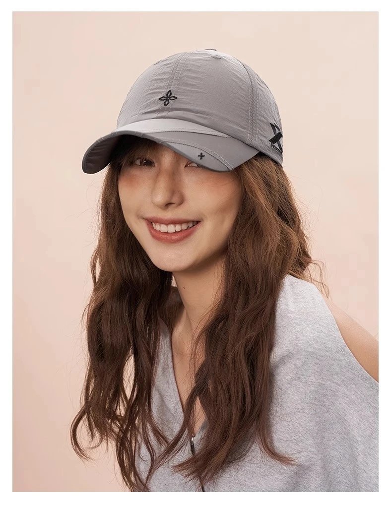 Design Structured Embroidered Baseball Cap Gray - 2