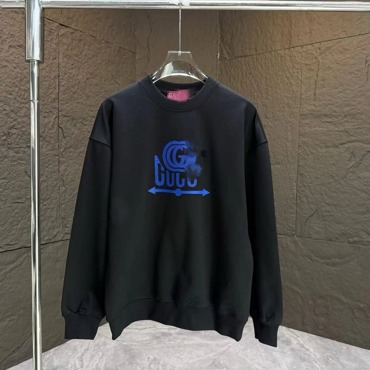 Gucci Logo Print Gray Hoodie - 4