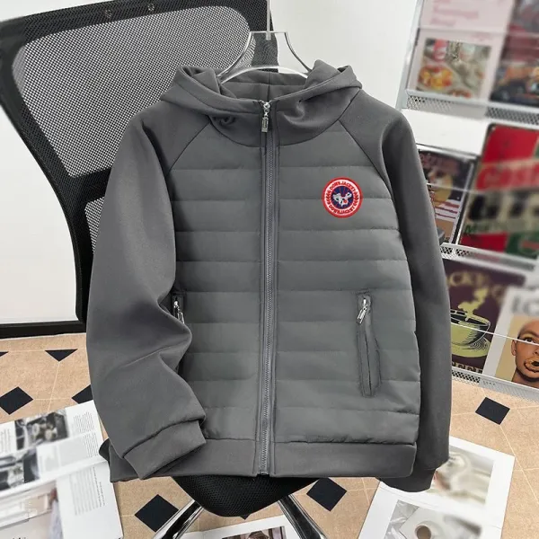 Canada Goose Hybrid Hooded Jacket Black Outerwear Down Jacket - 4