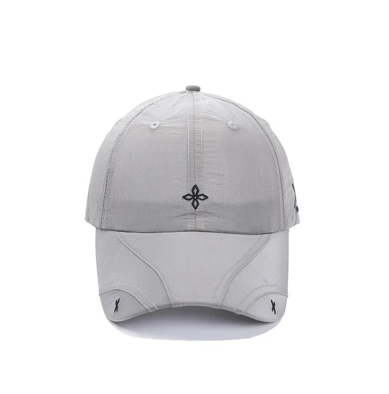 Design Structured Embroidered Baseball Cap Gray - 16