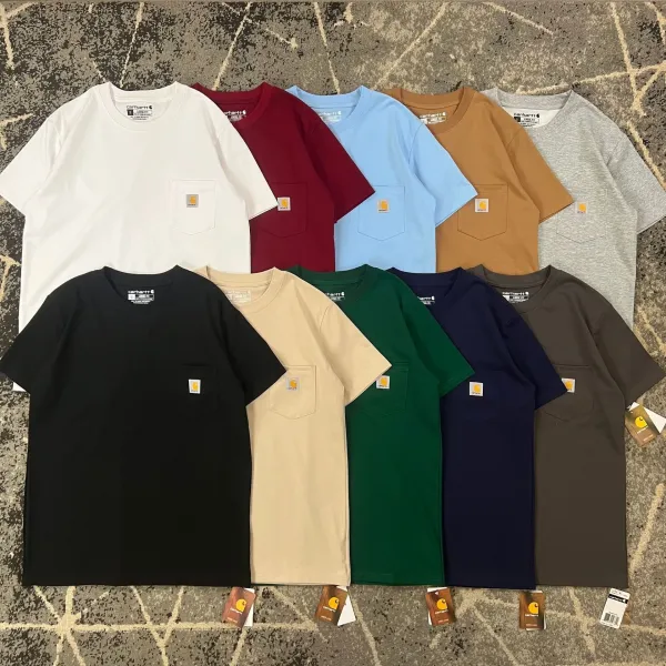 Carhartt Work In Progress Carhartt WIP Pocket T-Shirt Light Blue T-Shirt T-Shirts - 16
