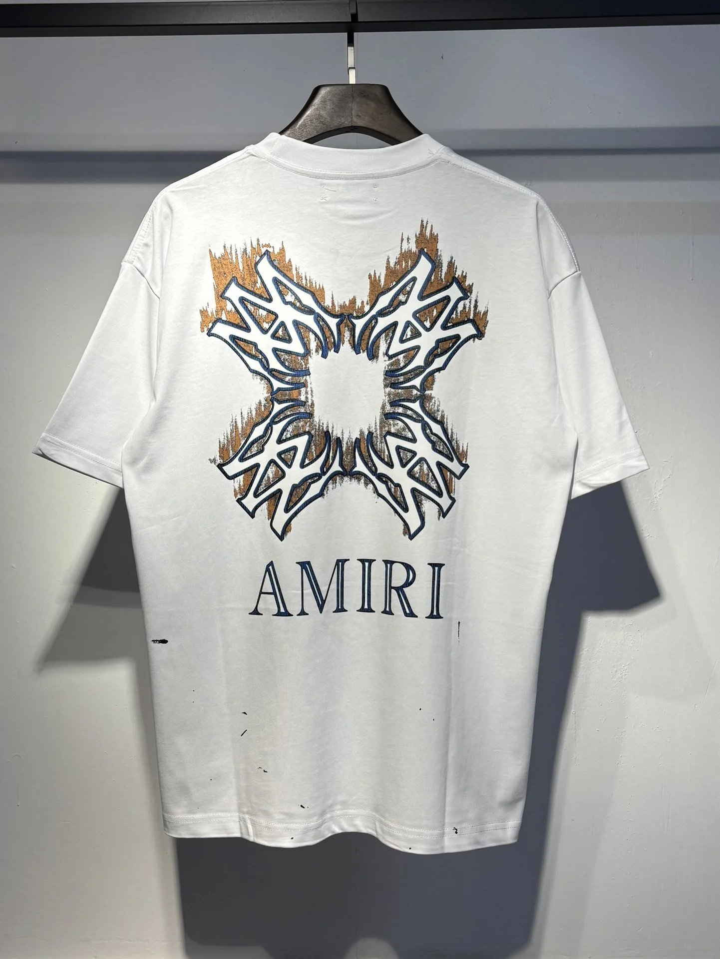Amiri Logo Embroidered Black Polo with White Trim Polo Shirt - 16