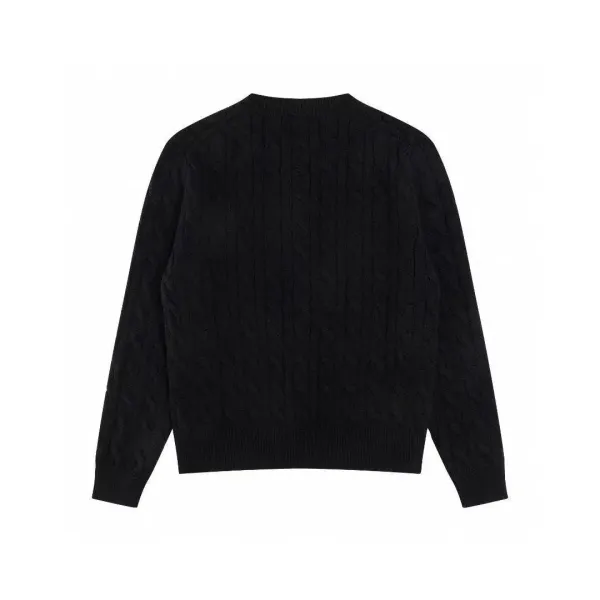 Polo Ralph Lauren Cable Knit Cardigan Charcoal Gray Cardigan - 6