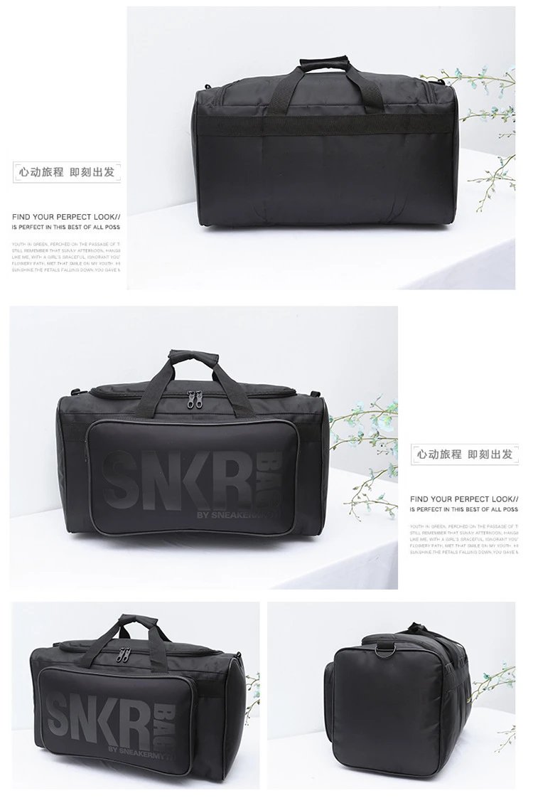 Design Sneaker Myth SNKR Bag Black Duffle Bag - 16