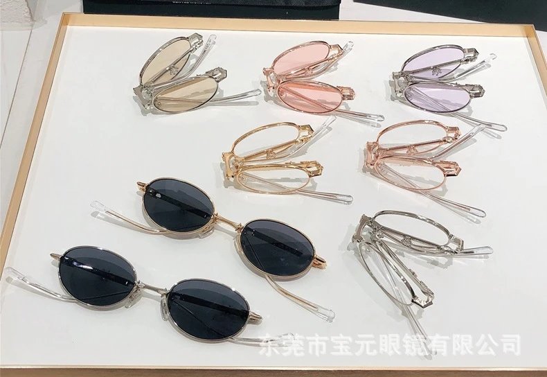 Design Tortoiseshell Foldable Sunglasses with Amber Lenses Sunglasses - 22
