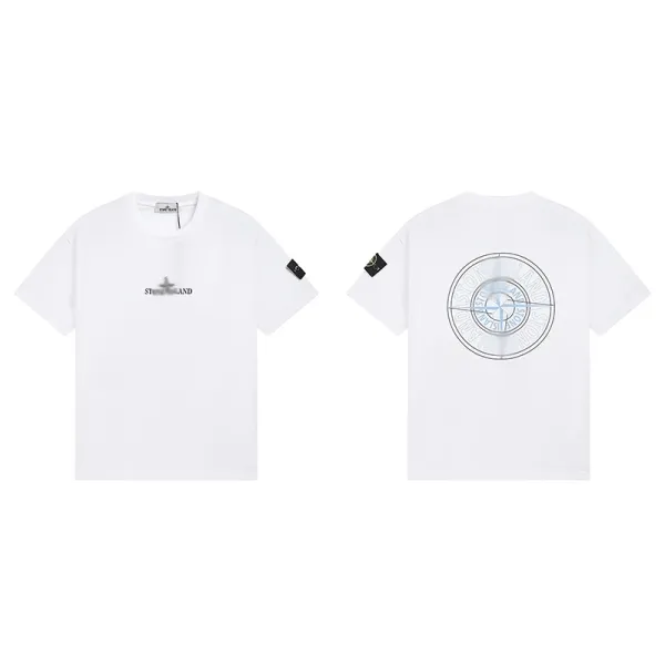 Stone Island Compass Logo T-Shirt White - 1