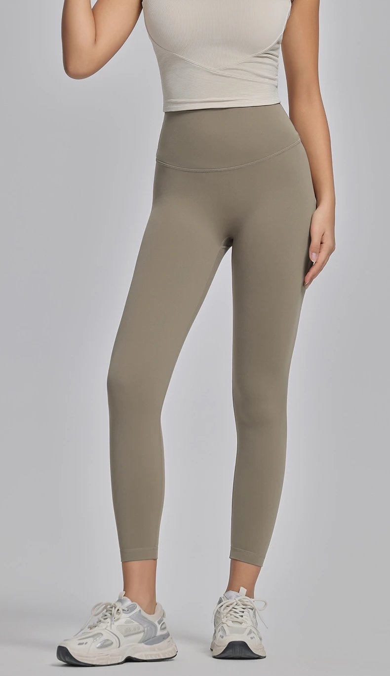 Alo High-Waisted Seamless Leggings Charcoal Gray Leggings - 26