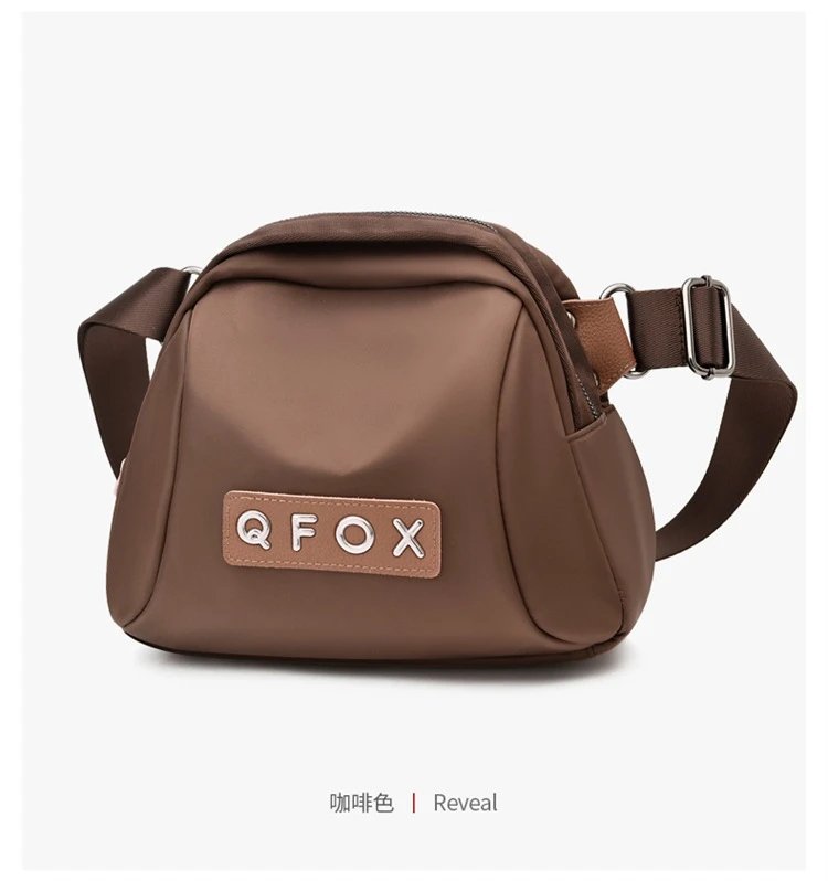 Design QFOX Mini Crossbody Bag Beige Crossbody Bags - 18