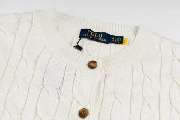 Polo Ralph Lauren Cable Knit Cardigan Charcoal Gray Cardigan - 27