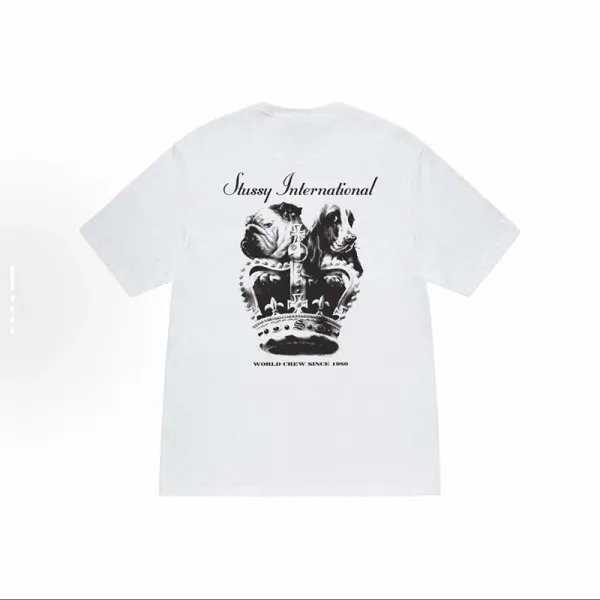 Stussy International Crown Bulldogs White T-Shirt - 1