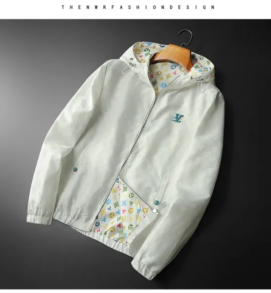 Louis Vuitton Monogram Windbreaker White Jacket Outerwear.windbreaker - 11