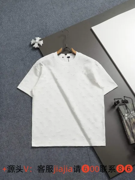 Louis Vuitton Monogram Embossed White T-Shirt - 1